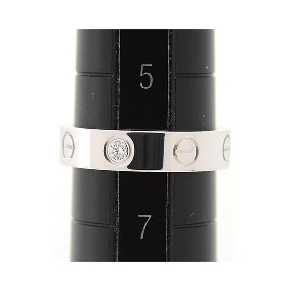Pre Loved Louis Vuitton Cartier Love Diamond Ring in 18K White Gold - Picture 5 of 8